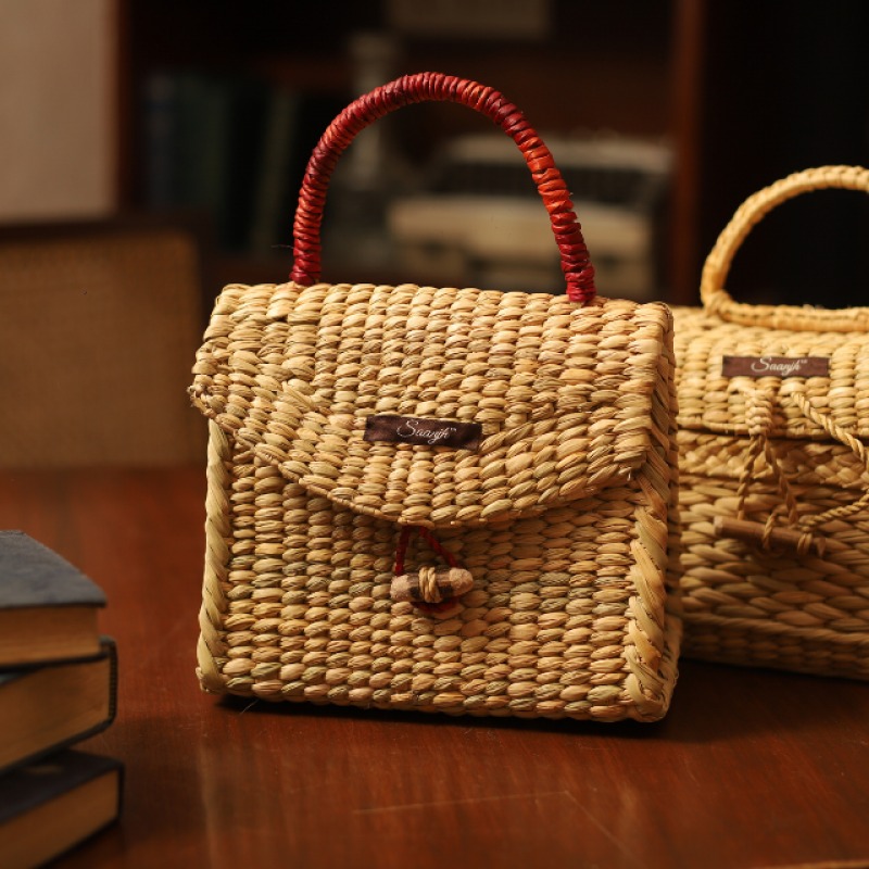 Saanjh Straw & Coco Fabric Baguette | Spring 2023 Collection